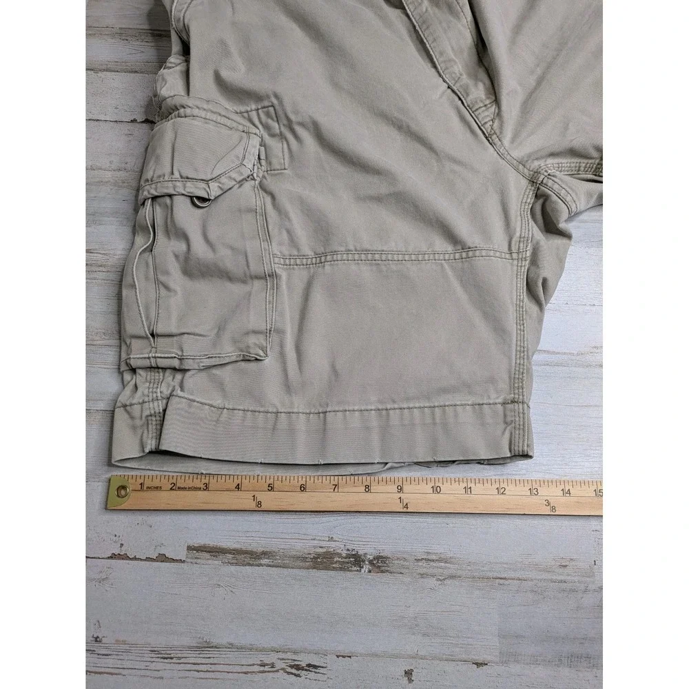 Vintage Y2K Polo By Ralph Lauren Cargo Shorts Mens 40 Khaki Thick Classic Cotton